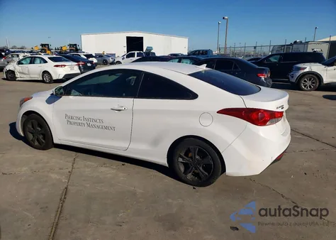 2013 Hyundai Elantra Coupe Gs z USA, uszkodzony, nr VIN KMHDH6AEXDU014263